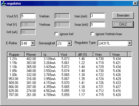LinReg for Windows